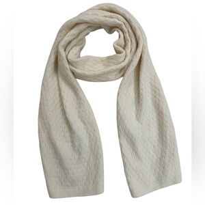 ECHO NEW YORK featherweight diamond knit oversized women's scarf wrap - Ivory
